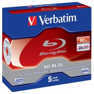 Verbatim BD-RE DL 50GB 2x 5er Jewelcase