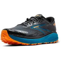 Brooks Herren Divide 5 Sneaker, Ebony Mosaic Blue Orange, 43