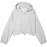 Tom Tailor Cropped Jacke Light Stone Grey Melange 128 cm