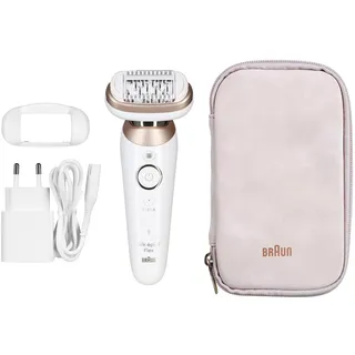 Braun Silk-épil 9 Flex 9-011 3D Wet & Dry weiß/gold