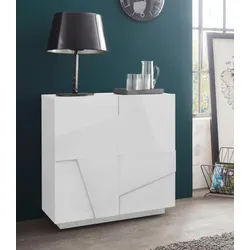 Sideboard INOSIGN "PING", weiß (weiß hochglanz lack), Sideboards, Breite 80 cm