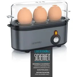 Arendo Frühstücks-Set in grau Wasserkocher / Toaster / Eierkocher