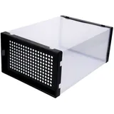 OFFSCH Schuhbox Kunststoff Pp Stapelbar Transparent Schuh Organizer Für Zuhause Mit Schubladenfunktion