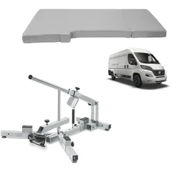 Set: Reifenmontiergerät für Motorradreifen 12-21" Reifenwechsler ConStands MD4Z + Klappmatratze Fahrerkabine VM7 passend für Ducato, Jumper, Boxer