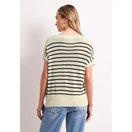 STREET ONE Pullunder mit Boatneck und Streifen Beige 40