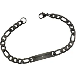 Zeeme Stainless Steel Armband Edelstahl Armband PartnerID 20,5cm schwarz