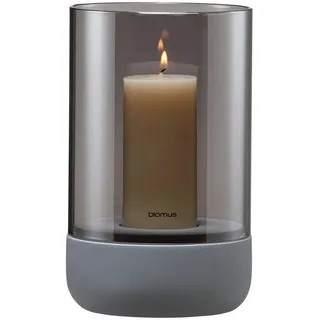 BLOMUS Windlicht Calma Stein, Marmor, Granit Grau Dunkelgrau M (Medium)