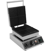 Profi Waffeleisen Mit Antihaftbeschichteten Backplatten, 4 Waffeln, Waffelautomat Für Belgische Herzen Waffeln Mit Edelstahl Gehäuse, 50-300 °c Stufenlos