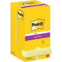 Post-it Post-it® Super Sticky Notes Haftnotizen extrastark 65412SY gelb, 12 Blöcke