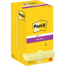 Post-it Post-it® Super Sticky Notes Haftnotizen extrastark 65412SY gelb, 12 Blöcke