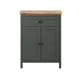trendteam Stanton Kommode 77 x 102 x 39 cm Tannengrün/Eiche