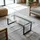 Tulup Tischplatte Transparent Glas Rechteckig, 125x0.4x50 cm Esszimmer, Tische, Esstische, Tischsysteme, Tischplatte