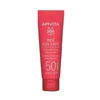 Apivita Bee Sun Safe Hydra Fresh getöntes Gesichtsgel-Creme LSF 50 50 ml