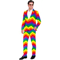 W WIDMANN MILANO Party Fashion - Party Anzug Herren, Set mit Jackett und Hose, 80er Jahre Kostüm für Karneval und Festival