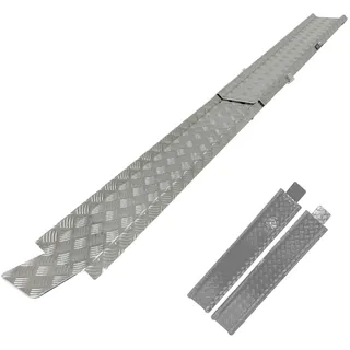 Baumarktplus TRUTZHOLM Auffahrschiene zusammensteckbar 150 - 270 cm verstellbar Treppenrampe E-Bike 50kg Alu grau