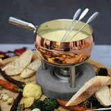 Boska Fondueset Kupfer - Käsefondue - Fondue mit 1,7 L inhalt - Geeignet für Käsefondue - Brennpaste Fondue - Fonduetopf aus Kupfer