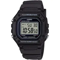 Casio timeless collection Chronograph Quarzuhr, Armbanduhr, Herrenuhr,Digitaluhr, Resinarmband,Stoppfunktion, schwarz