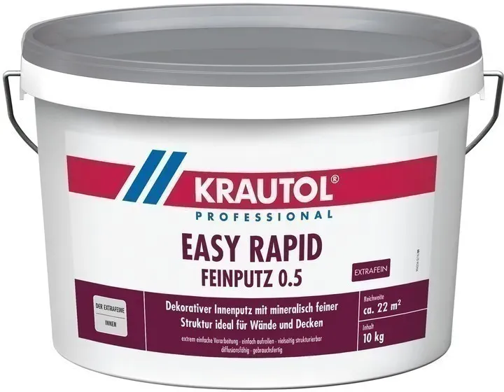 KRAUTOL EASY RAPID | Feinputz - weiß - 10kg - 0,5mm