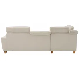 Home Affaire Ecksofa HOME AFFAIRE "Lyla fester Sitzkomfort, bequeme Armlehnen, Breite 275cm, L-Form", beige (natur), B:275cm H:81cm T:214cm, Luxus-Microfaser Lederoptik (100% Polyester);Microfaser PRIMABELLE (100% Polyester);Feinstruktur weich (100% Polyester), Sofas,