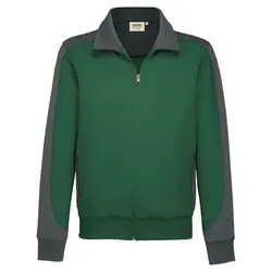 Sweatjacke Contrast "Performance" 477 - 4XL - tanne
