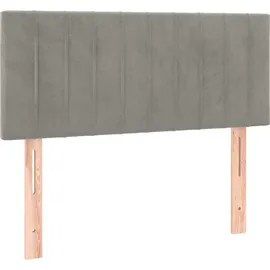vidaXL Boxspringbett 100 x 200 cm Hellgrau