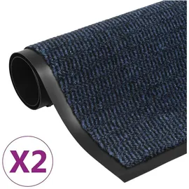 vidaXL Schmutzfangmatte 60 x 90 cm Blau