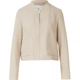 Comma, Strukturierte Jacke mit aufgesetzten Taschen Beige 36