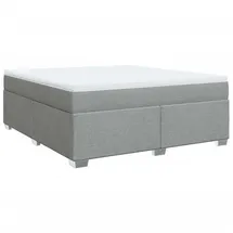 vidaXL Boxspringbett 180 x 200 cm Hellgrau