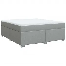 vidaXL Boxspringbett 180 x 200 cm Hellgrau