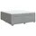 vidaXL Boxspringbett 180 x 200 cm Hellgrau