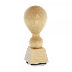 Holzstempel (20x20 mm - 4 Zeilen)
