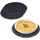 Relaxdays Schieferplatten grau Ø 25,0 cm, 6 St.