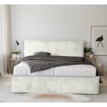 Collection AB Polsterbett COLLECTION AB "Marla erhältlich in der Breite 180x200cm, mit Cordstoff bezogen", creme, B:207cm H:118cm L:215cm, Betten, Polsterbett, wahlweise mit Lattenrost und King-Matratze (28cm)