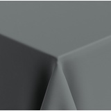 Venilia Tischdecke Uni Grau, Tischtuch, Tischwäsche, Tischdeko, bügelfrei, aus Polyester, rechteckig, 1,5 x 3m, 59538