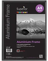 Seco DIN A4 Bilderrahmen ALA4-VK 21,5 (B) x 2,1 (T) x 30,5 (H) cm ALA4-BK