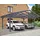 SKANHOLZ Doppel-Carport Wendland 5,58 x 5,41 m grau inkl. Regenrinne/Pfostenanker
