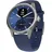Withings ScanWatch 2 42 mm silber, Silikonarmband blau