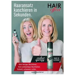 Hair Effect Ansatzspray Flyer