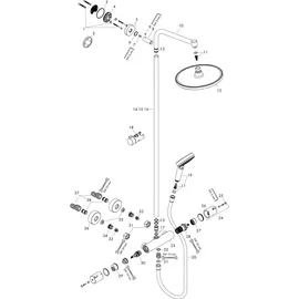 Hansgrohe Crometta S Showerpipe 240 1jet mit Thermostat chrom 27267000