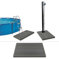 Leap Bodenelement für Solardusche Poolleiter WPC Heim & Garten Pool & Spa Pool- & Whirlpool-Zubehör Farbe Grau Anzahl im Paket 1 0 0