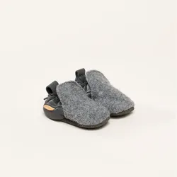 Gottstein Krabbelschuhe Plain Baby Hausschuh - grey - 1819