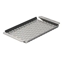 LARES Grillschale 22 x 11 cm Edelstahl silber