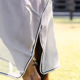 Horseware Rambo Protector Integrated Pferdedecke 125 cm Beige/Silber/Weiß