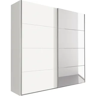 »Ernie« Kleiderschrank mit Spiegel, Made in Germany in verschiedenen Größen/Ausführungen lieferbar, weiß