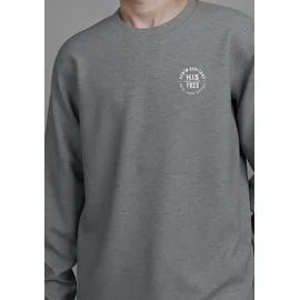 H.I.S. Langarmshirt "2er Pack Shirts mit Logoprint für Jungen", Jungen, Gr. 140/146, grau (marine, anthrazit meliert), Jersey, Obermaterial: 100% Baumwolle. Obermaterial Melange: 60% Baumwolle, 40% Polyester, unifarben, Basic, Shirts Langarmshirt, Für TEENS.