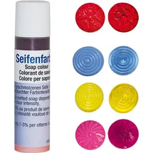 Selva 332,50 € / 1 l Seifenfarben transparent - 4er-Set - Tulpirot, enzian, teerose, viola