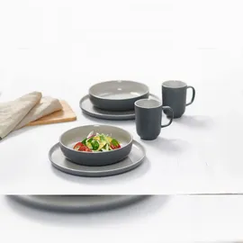 Ritzenhoff & Breker Jasper Teller & Schalenset 12-tlg. grau