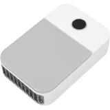Mini-nackenventilator Zum Aufhängen Mit Verstellbarem Gurt, Usb-aufladbar, Leise, 3 Geschwindigkeitsstufen, Weiß.