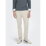 Only & Sons ONSMARK Tapered Chino Hose Beige 33 30