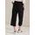 Cecil High Waist Wide Leg Hose Schwarz XXL